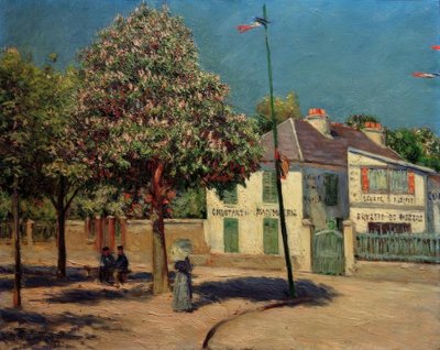 De wandeling in Argenteuil door Gustave Caillebotte